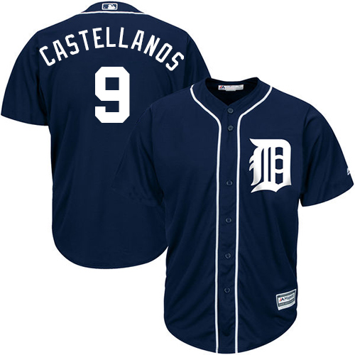 Tigers #9 Nick Castellanos Navy Blue Cool Base Stitched Youth MLB Jersey - Click Image to Close